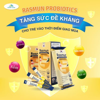 RASMUN PROBIOTICS: GIẢI PHÁP TOÀN DIỆN CHO TÁO BÓN Ở TRẺ (nhân bản)